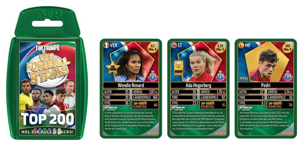 World Football Stars Card Game 200 Pack 3 - Edizione Tedesca - Winning Moves