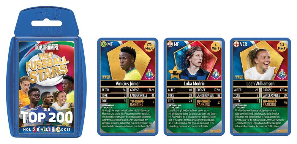 World Football Stars Card Game 200 Pack 2 - Edizione Tedesca - Winning Moves