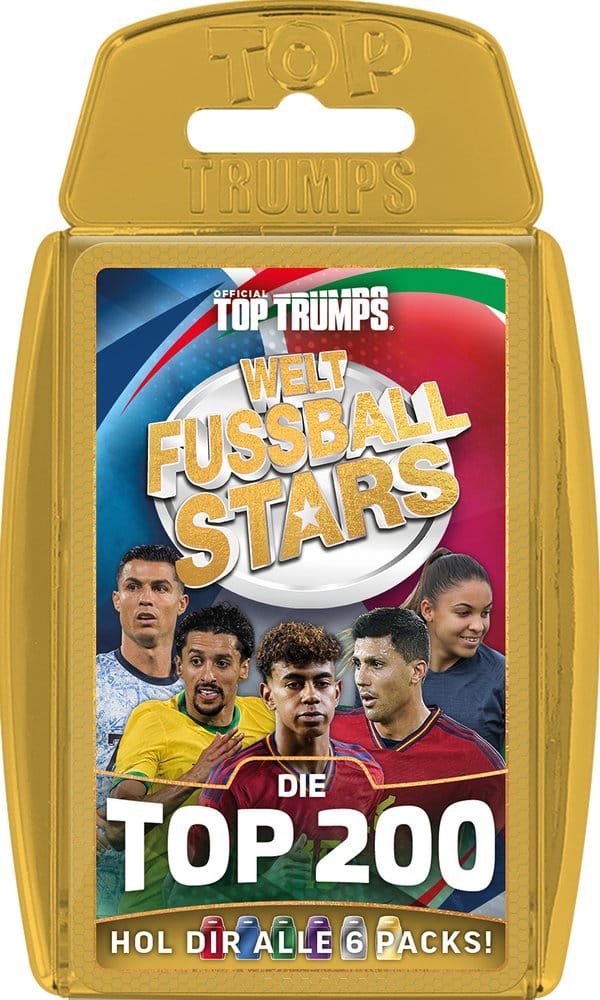 World Football Stars Gioco di Carte 200 Carte - Edizione Tedesca - Winning Moves