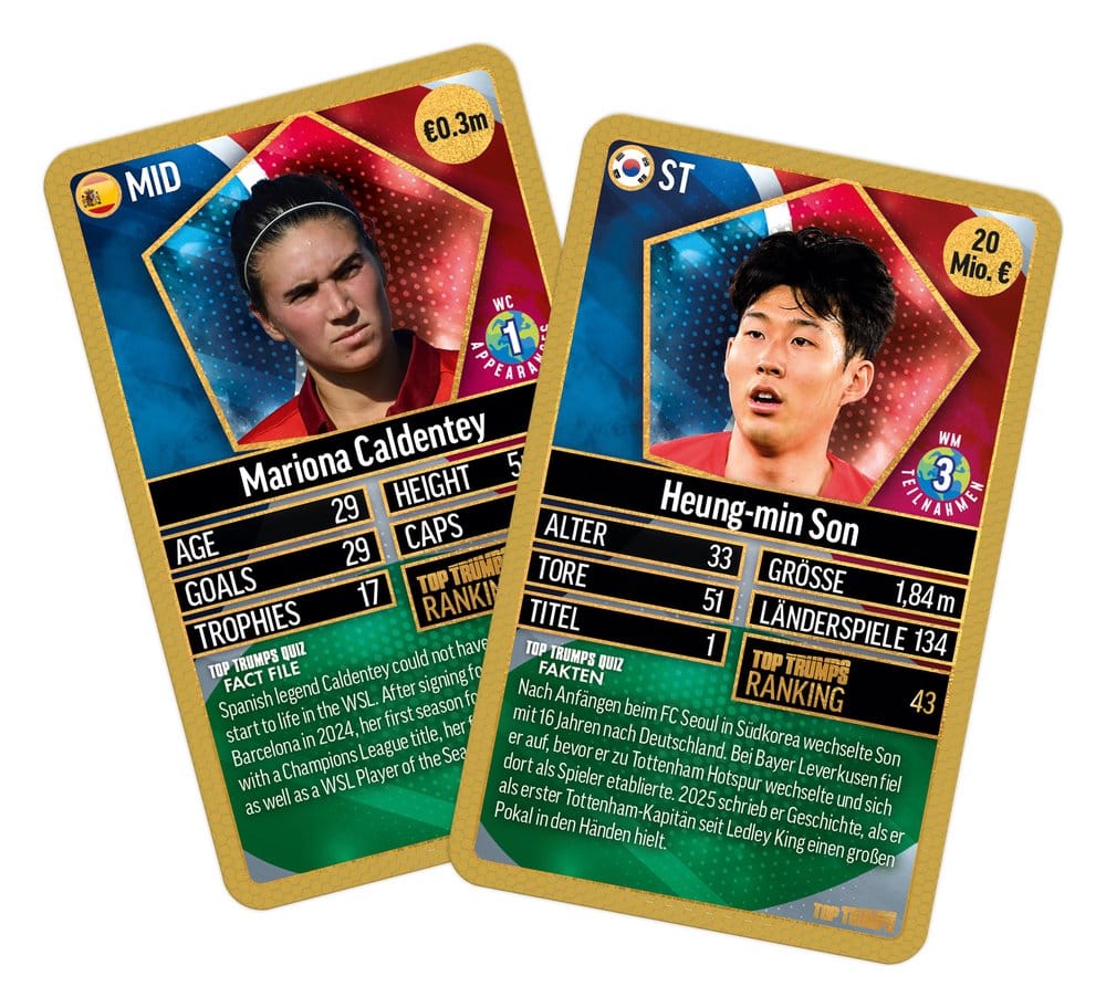 World Football Stars Gioco di Carte 200 Carte - Edizione Tedesca - Winning Moves