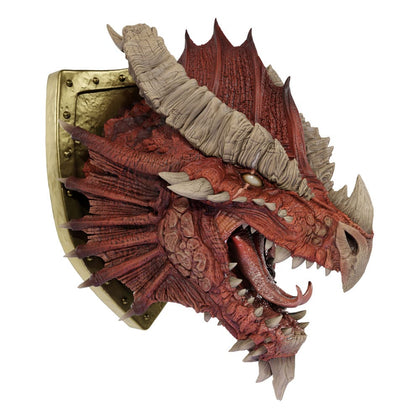 Wizkids - D&D Replicas of the Realms - Life-Size Foam Figure - Ancient Red Dragon Trophy Plaque - Limited Edition 50th Anniversary 56 cm