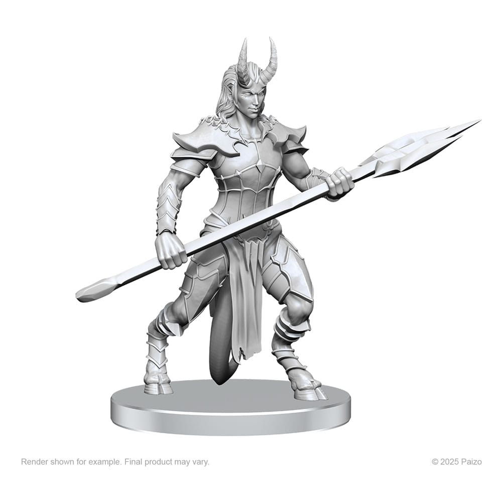 Pathfinder Deep Cuts Miniature non dipinte: Vordine (Infantry Devil) e Pitborn Rogue - WizKids