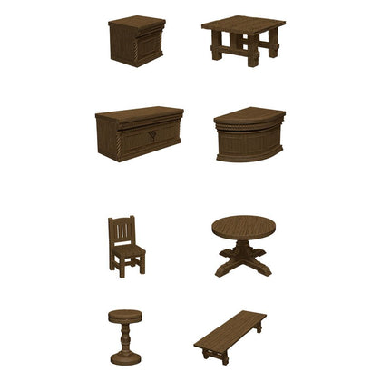 Wizkids - D&D Icons of the Realms Pre-painted Miniatures The Yawning Portal Inn - Bars & Tables