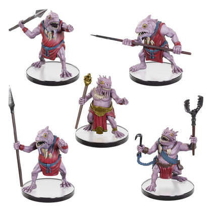 Wizkids - D&D - Icons of the Realms pre-painted Miniatures Kuo-Toa Warband Set
