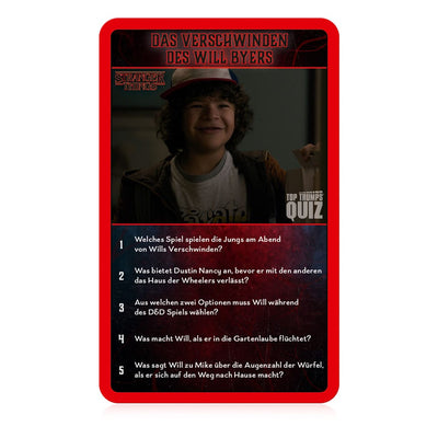 Stranger Things Carte da Gioco Quiz Top Trumps - Edizione Tedesca - Winning Moves