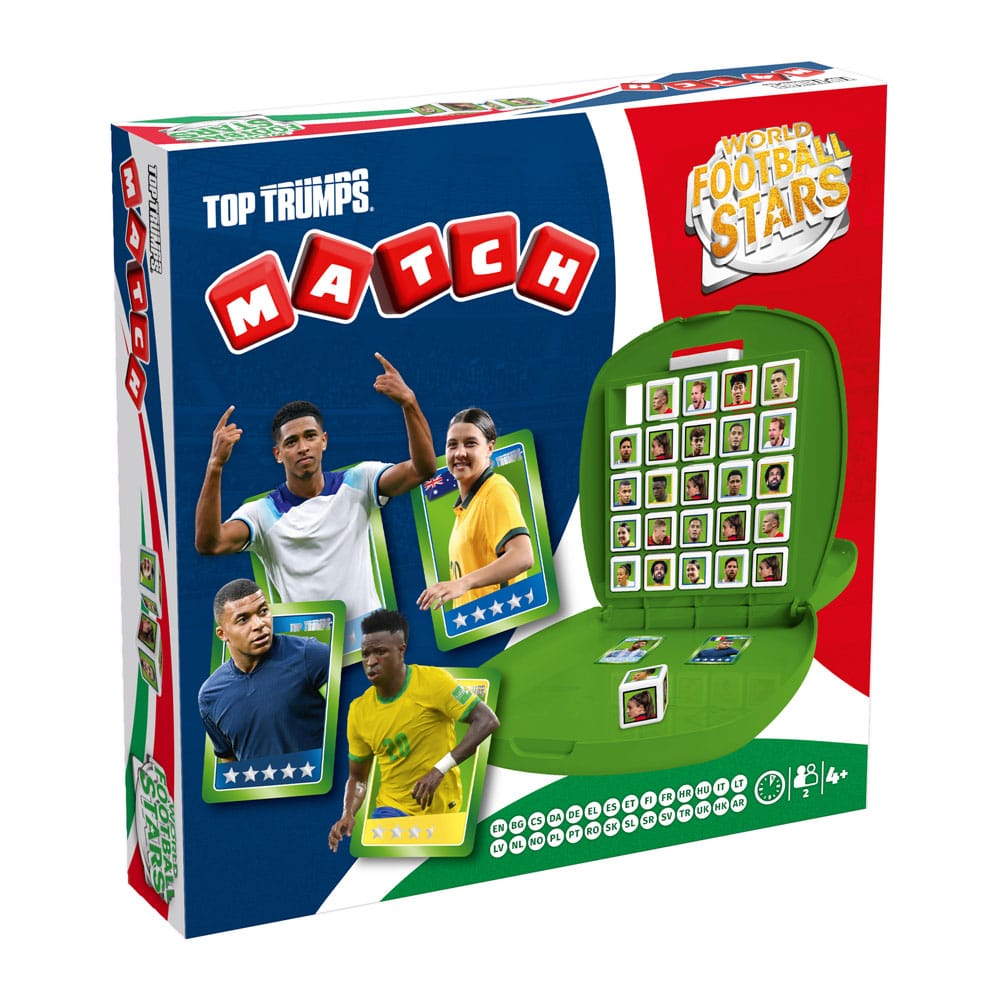 World Football Stars Top Trumps Match – Gioco da Tavolo Crazy Cube, Versione Verde