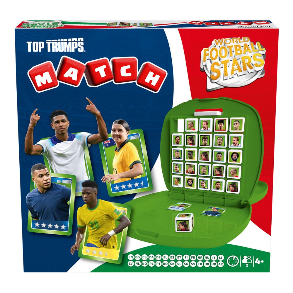 World Football Stars Top Trumps Match – Gioco da Tavolo Crazy Cube, Versione Verde