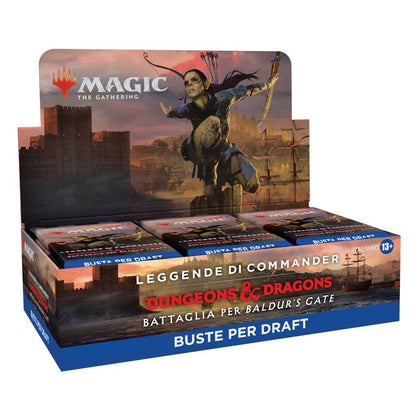 Magic the Gathering Commander Legends Dungeons & Dragons Battle for Baldur’s Gate Draft Booster Display (24) IT