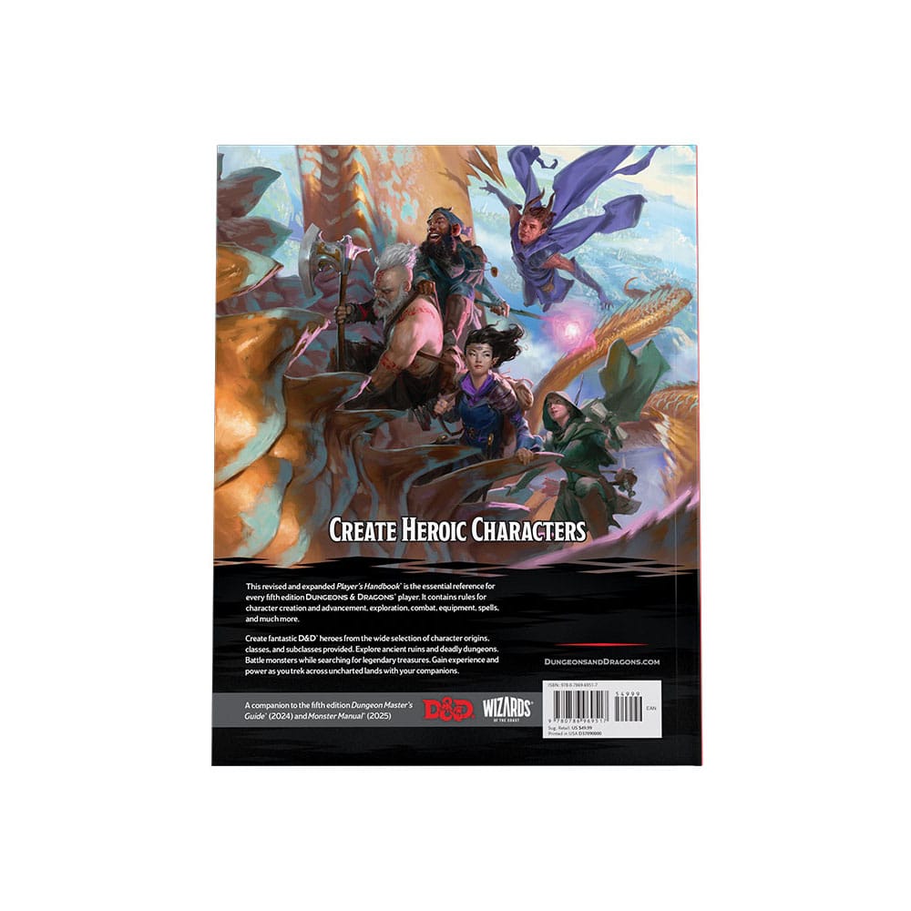 Dungeons & Dragons Manuale del Giocatore 2024 edizione inglese Wizards of the Coast