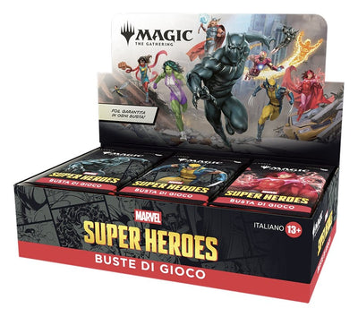 Magic: The Gathering Marvel Super Heroes Play Booster Display (30 buste) – Italiano – Wizards of the Coast