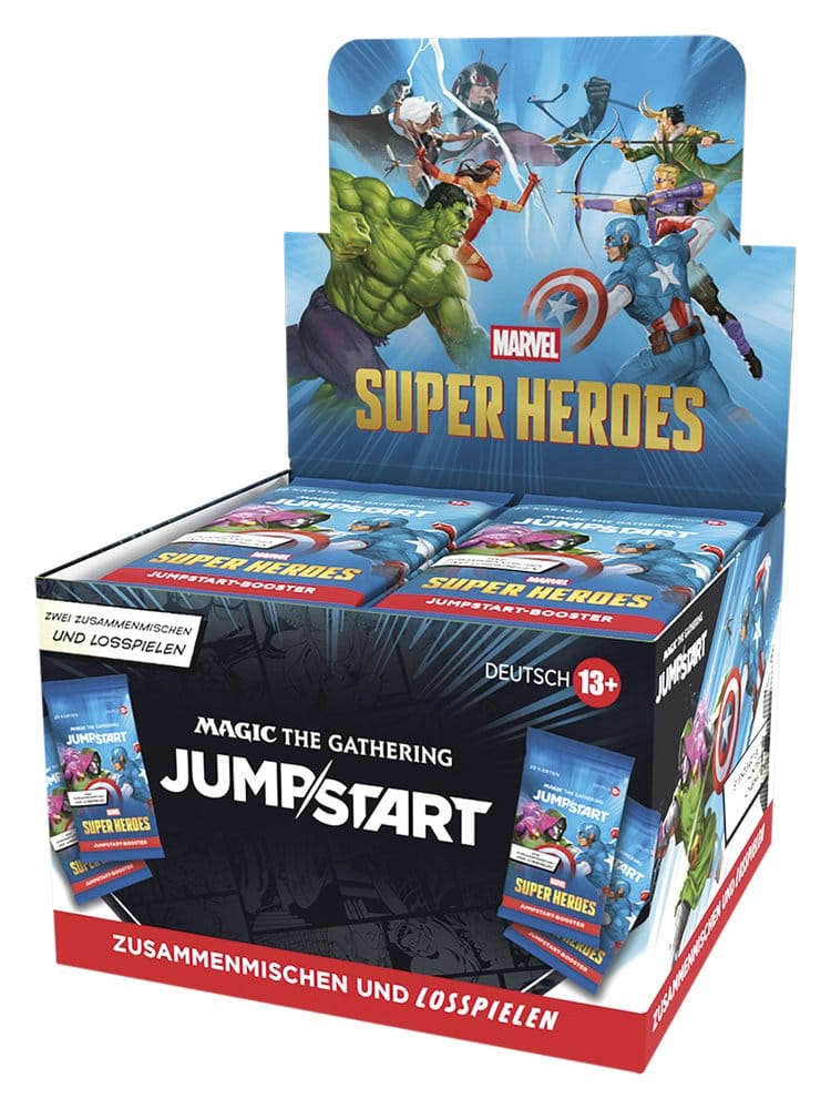 Magic: The Gathering Marvel Super Heroes – Jumpstart Booster Display (24 buste) in tedesco