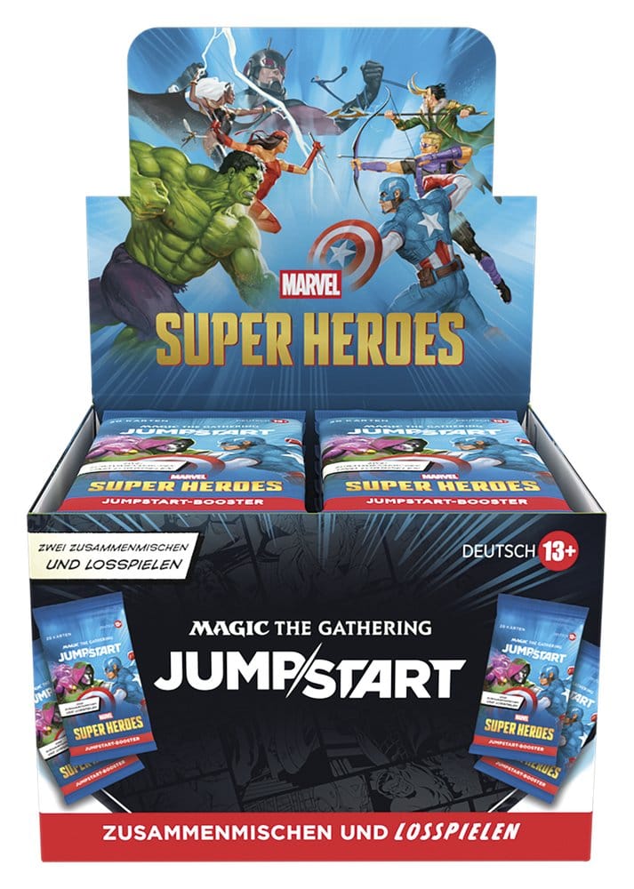 Magic: The Gathering Marvel Super Heroes – Jumpstart Booster Display (24 buste) in tedesco
