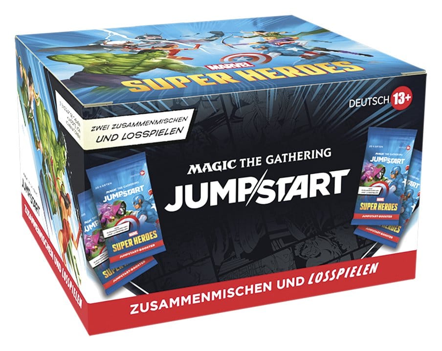 Magic: The Gathering Marvel Super Heroes – Jumpstart Booster Display (24 buste) in tedesco