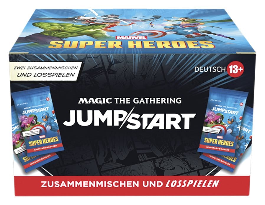 Magic: The Gathering Marvel Super Heroes – Jumpstart Booster Display (24 buste) in tedesco