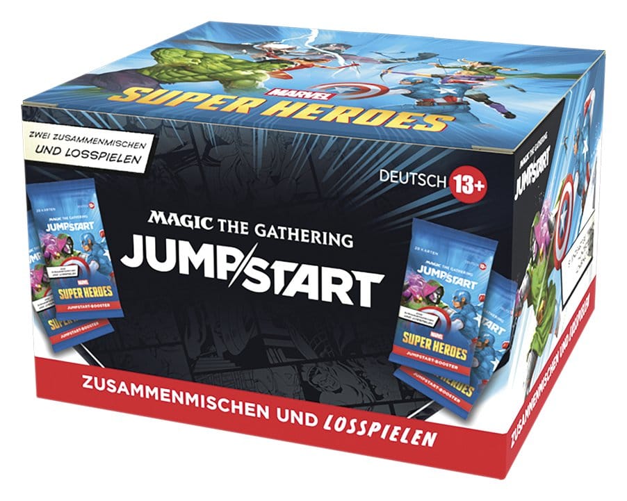 Magic: The Gathering Marvel Super Heroes – Jumpstart Booster Display (24 buste) in tedesco