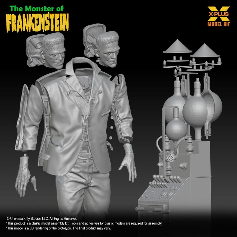 Modellino in plastica Frankenstein 1/8 Il Mostro di Frankenstein 27 cm X-Plus