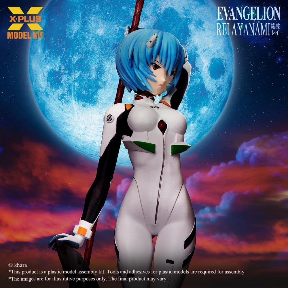 Neon Genesis Evangelion Model Kit 1/8 Rei Ayanami con Lancia di Longinus 40 cm X-Plus