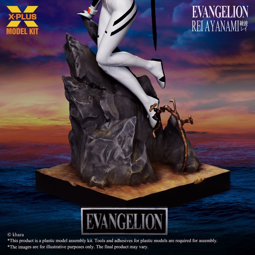 Neon Genesis Evangelion Model Kit 1/8 Rei Ayanami con Lancia di Longinus 40 cm X-Plus