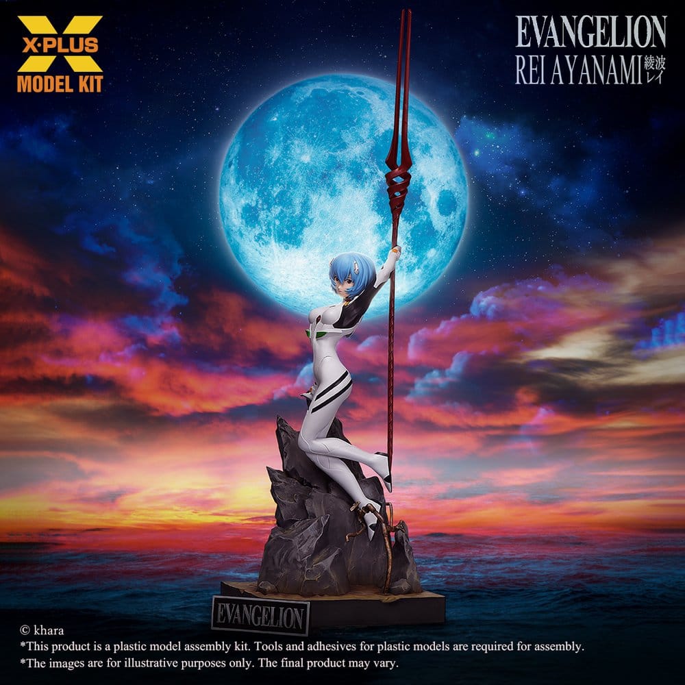 Neon Genesis Evangelion Model Kit 1/8 Rei Ayanami con Lancia di Longinus 40 cm X-Plus