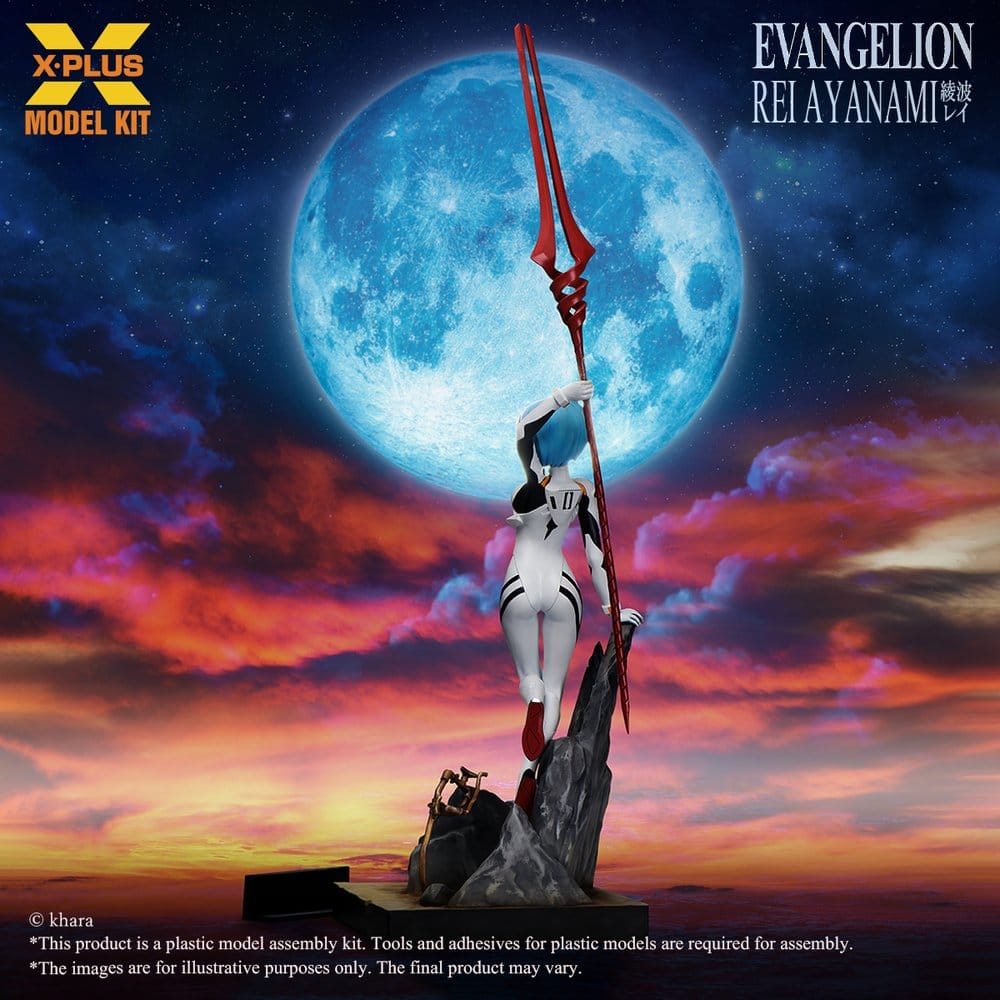 Neon Genesis Evangelion Model Kit 1/8 Rei Ayanami con Lancia di Longinus 40 cm X-Plus