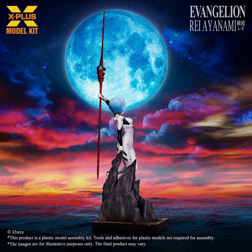 Neon Genesis Evangelion Model Kit 1/8 Rei Ayanami con Lancia di Longinus 40 cm X-Plus