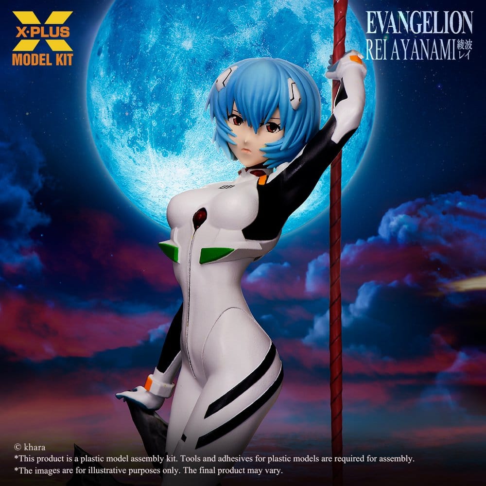 Neon Genesis Evangelion Model Kit 1/8 Rei Ayanami con Lancia di Longinus 40 cm X-Plus
