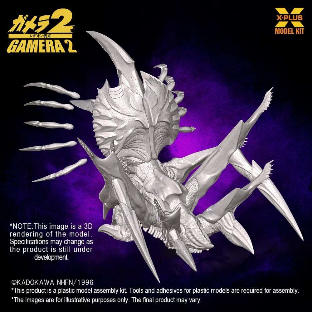 Gamera 2 Legion Modellino in Plastica 1/700 Riproduzione 20 cm X-Plus