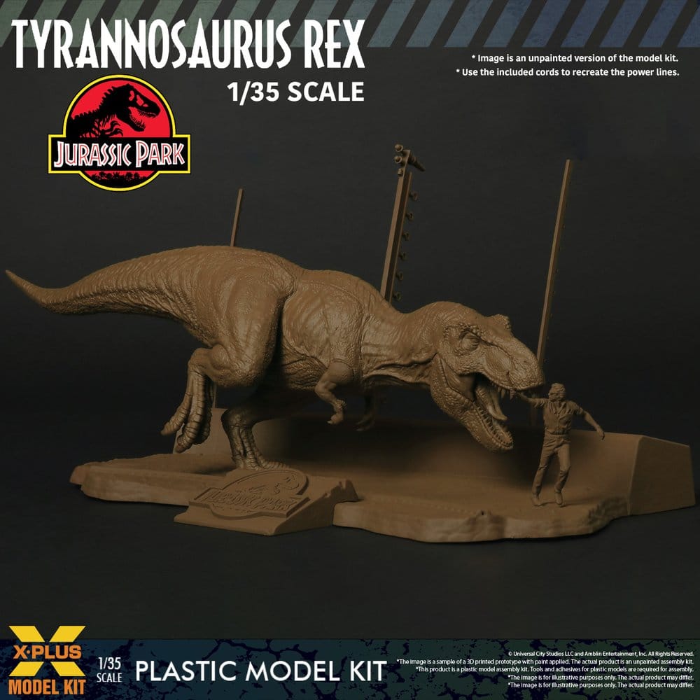Jurassic Park Modellino in Plastica 1/35 Tyrannosaurus Rex 42 cm X-Plus