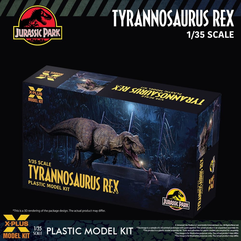 Jurassic Park Modellino in Plastica 1/35 Tyrannosaurus Rex 42 cm X-Plus