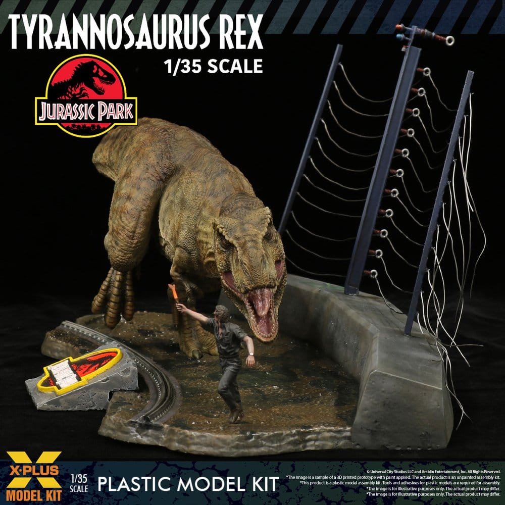 Jurassic Park Modellino in Plastica 1/35 Tyrannosaurus Rex 42 cm X-Plus