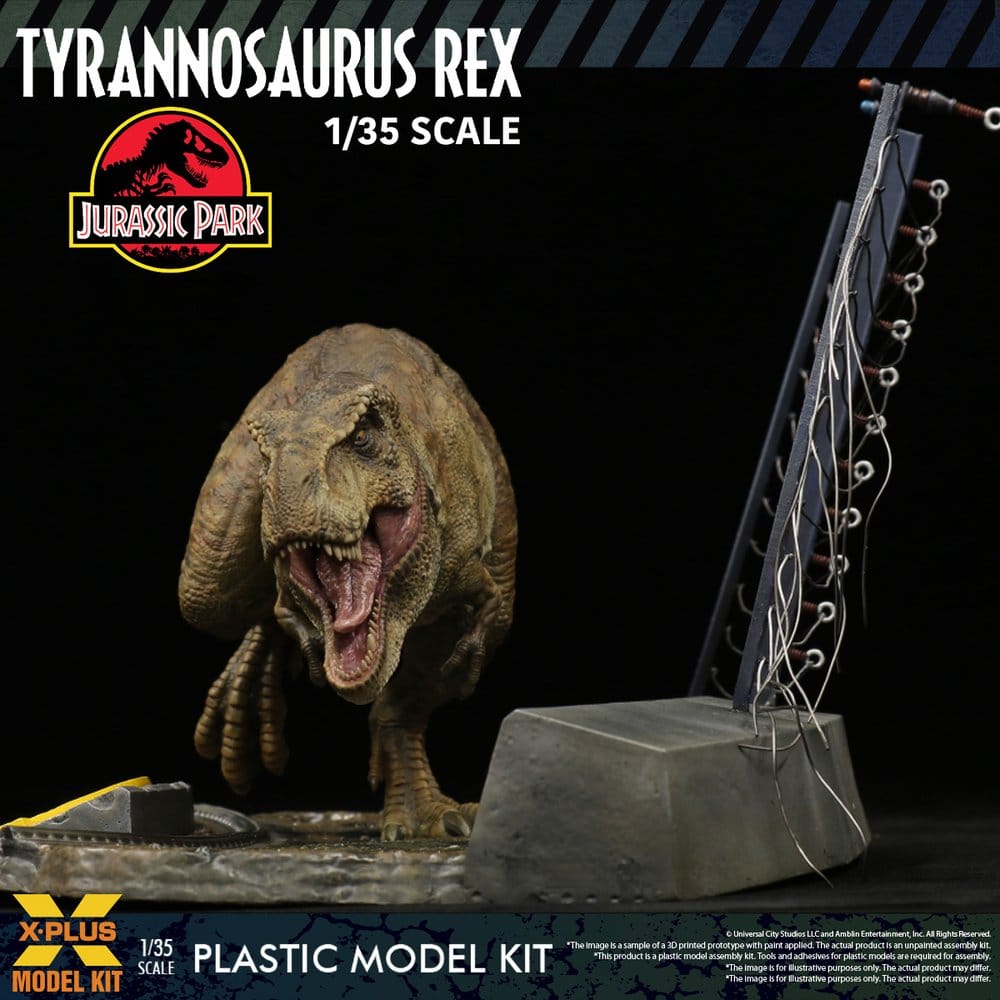 Jurassic Park Modellino in Plastica 1/35 Tyrannosaurus Rex 42 cm X-Plus