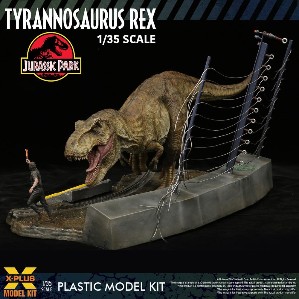 Jurassic Park Modellino in Plastica 1/35 Tyrannosaurus Rex 42 cm X-Plus