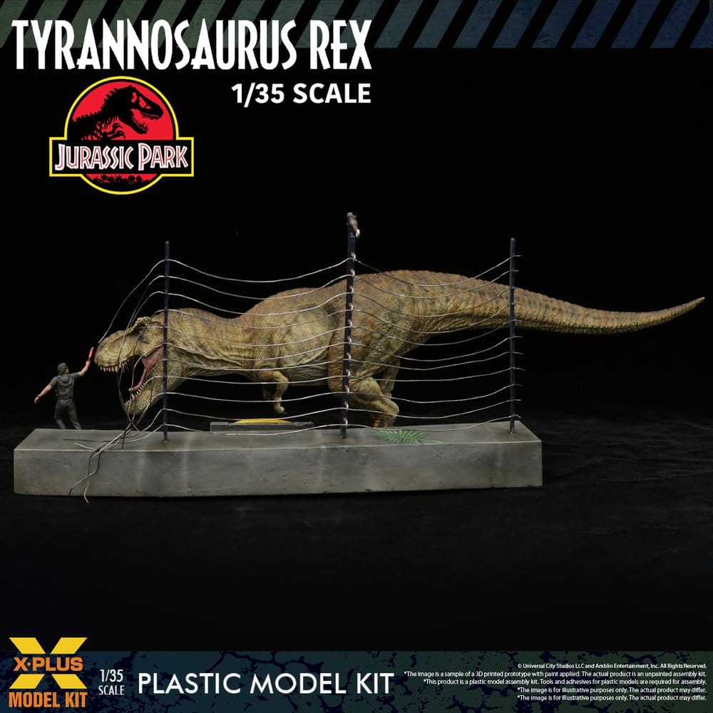 Jurassic Park Modellino in Plastica 1/35 Tyrannosaurus Rex 42 cm X-Plus