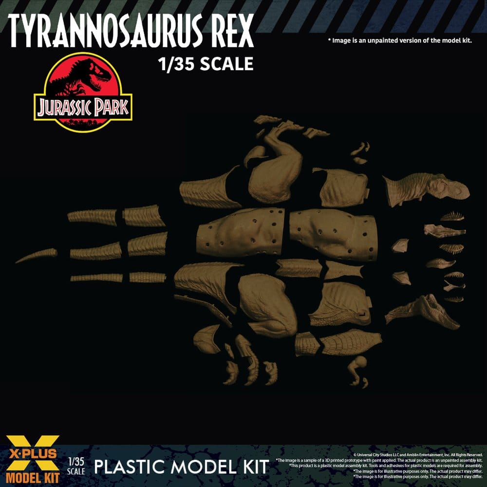 Jurassic Park Modellino in Plastica 1/35 Tyrannosaurus Rex 42 cm X-Plus