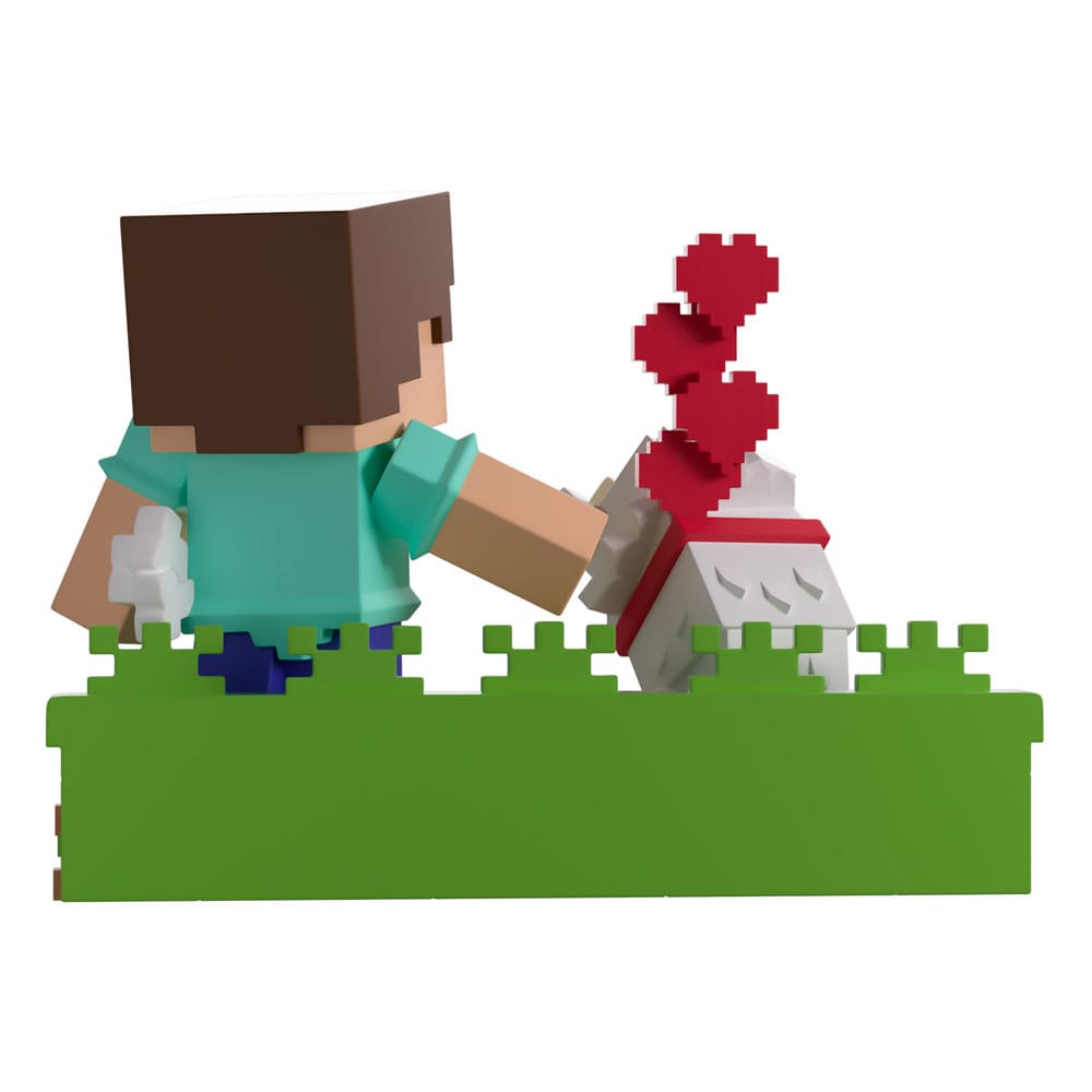 Minecraft Figura in Vinile Steve e Lupo Addomesticato 10 cm - Youtooz