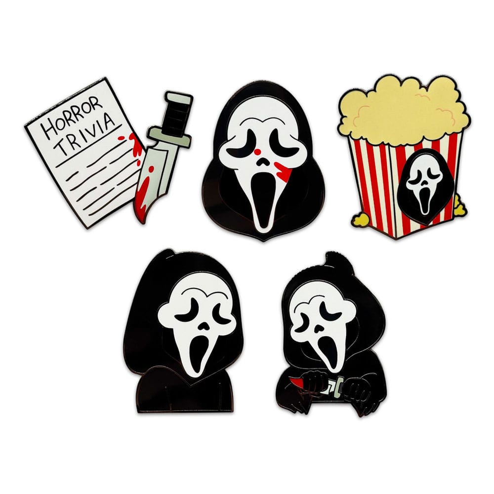 Set di 6 Spille in Smalto Scream di Youtooz, 3 cm