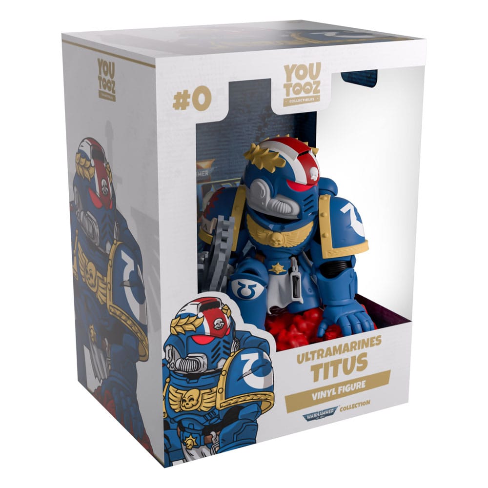 Statua Space Marine 2 Ultramarines Titus 10 cm Youtooz