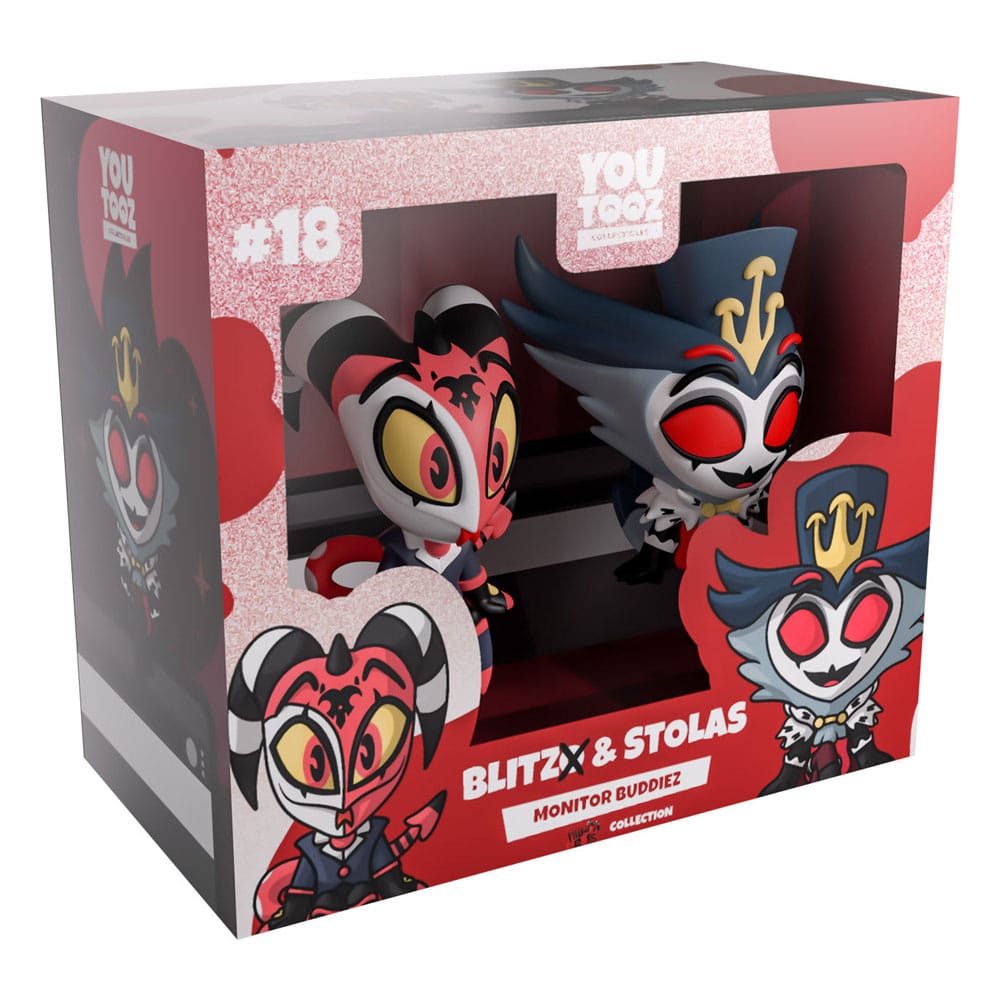 Helluva Boss Statue in Vinile Blitzo & Stolas Monitor Buddiez Youtooz