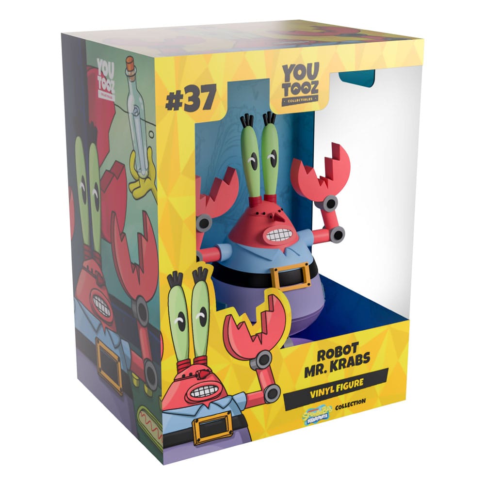 SpongeBob SquarePants Statua in Vinile Robot Mr. Krabs 13 cm Youtooz
