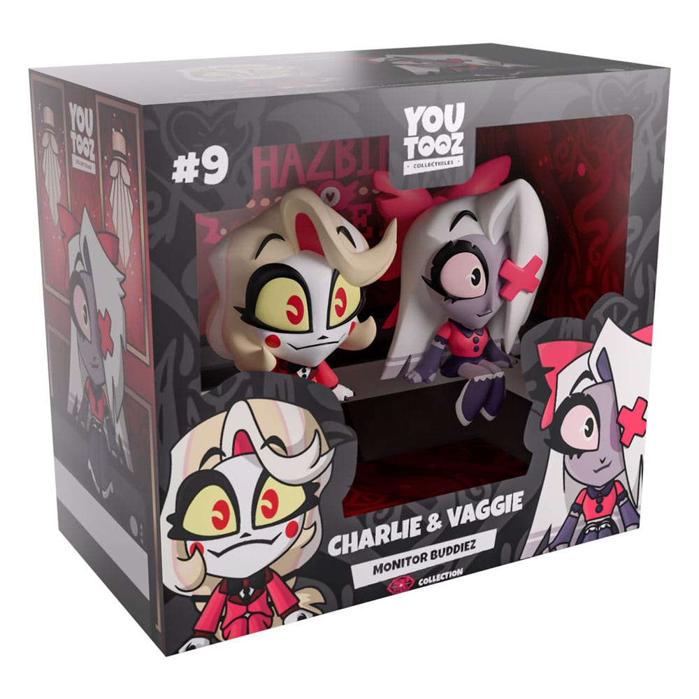 Hazbin Hotel Monitor Buddiez Charlie & Vaggie Action Figure Youtooz