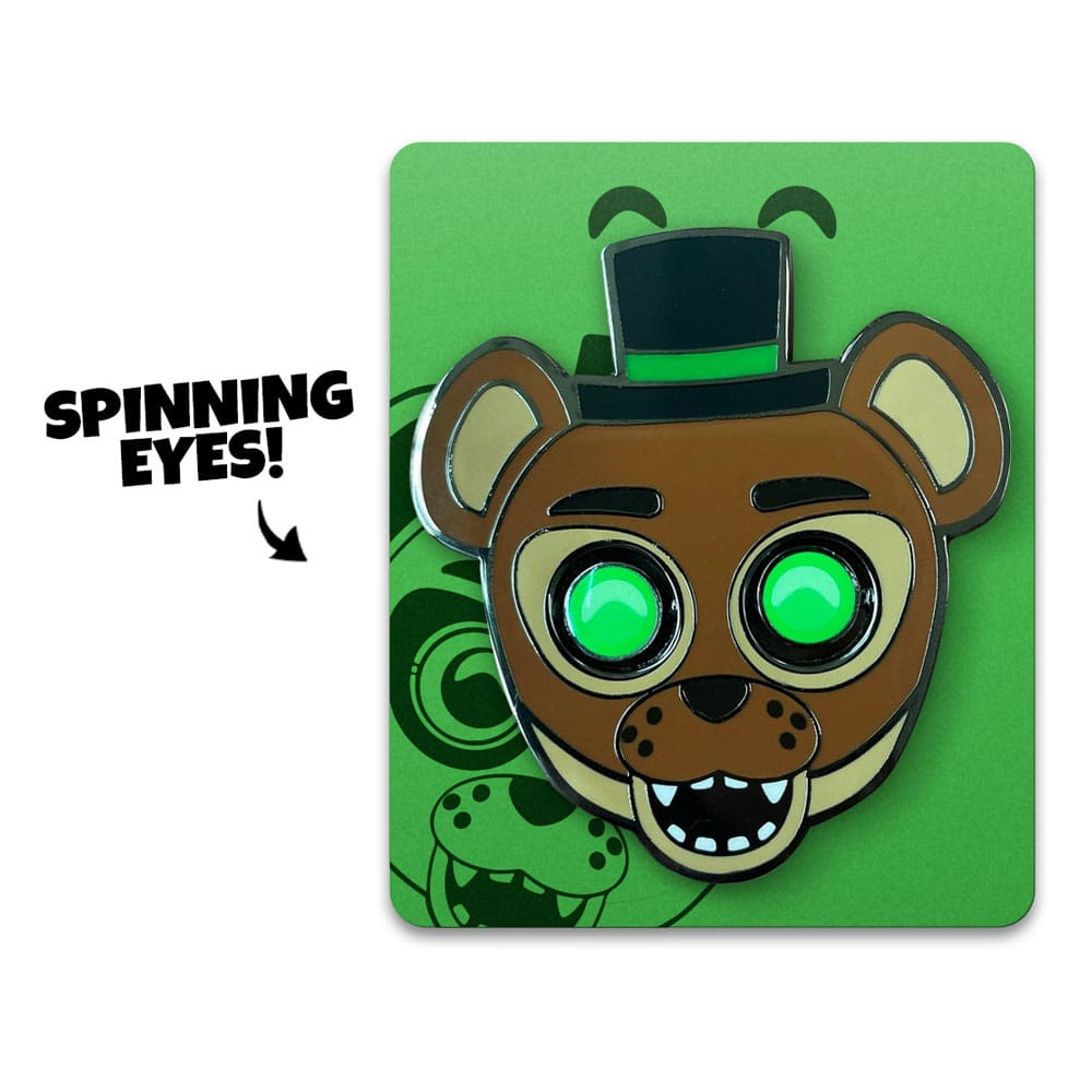 Five Nights at Freddy's Pin Badge Popgoes the Weasel Glow in the Dark Spinning 5 cm - Youtooz