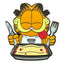 Spilla Garfield Disco Garfield Cena Lasagna 5 cm - Youtooz