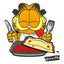 Spilla Garfield Disco Garfield Cena Lasagna 5 cm - Youtooz