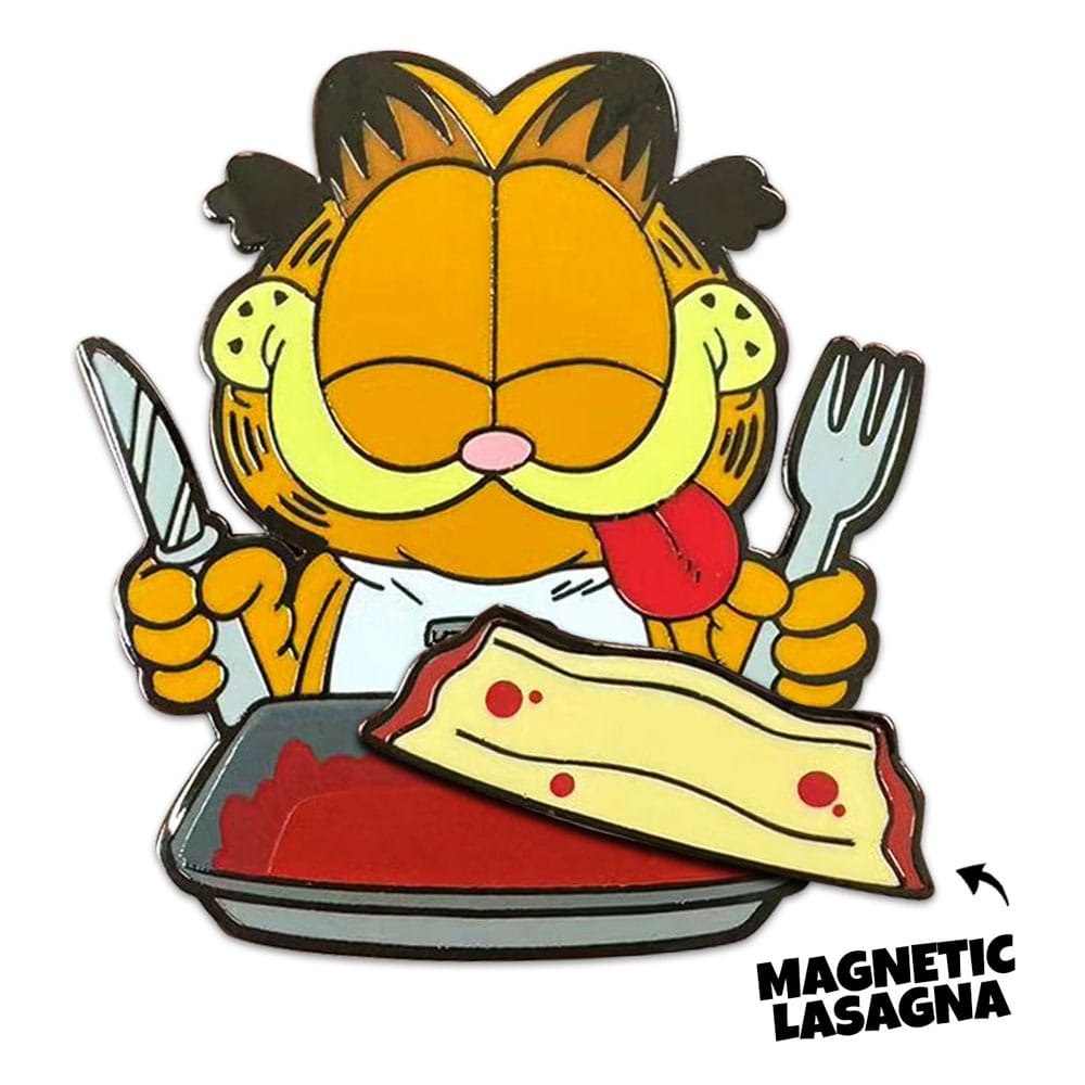 Spilla Garfield Disco Garfield Cena Lasagna 5 cm - Youtooz