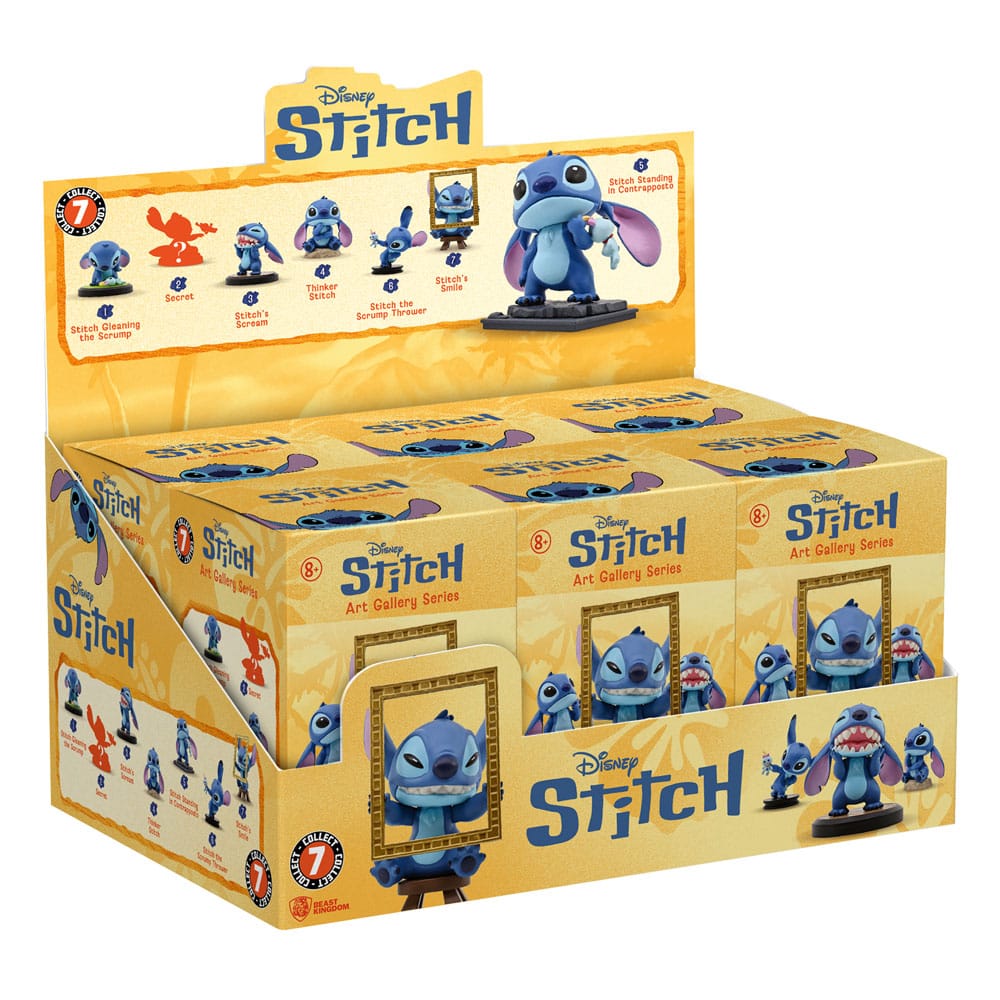 Lilo & Stitch Hero Box Art Gallery Series Mini Figure 8 cm Display da 6 pezzi YuMe Toys