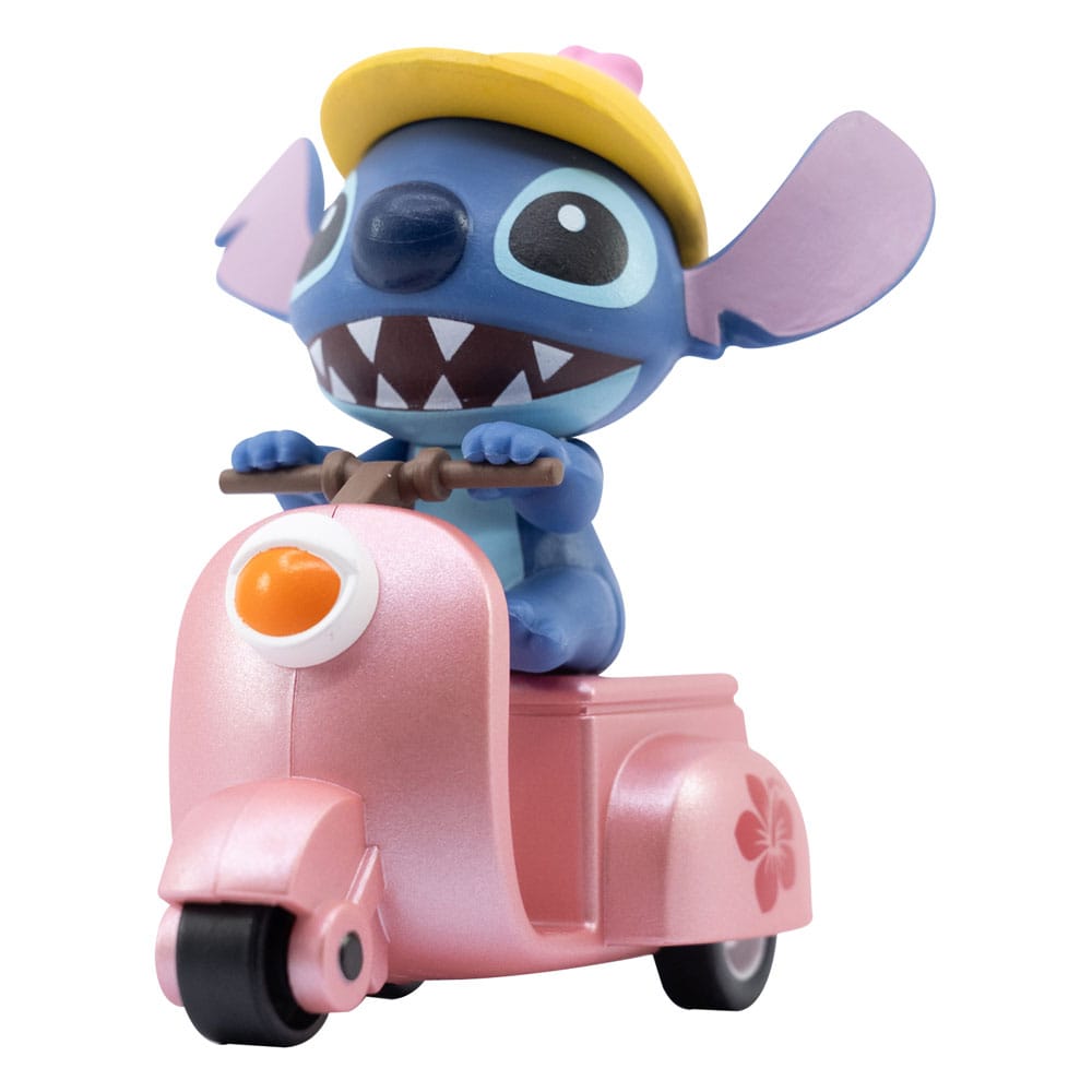 Lilo & Stitch Zoom Hero veicoli a trascinamento con figure Stitch, assortimento 12 pezzi
