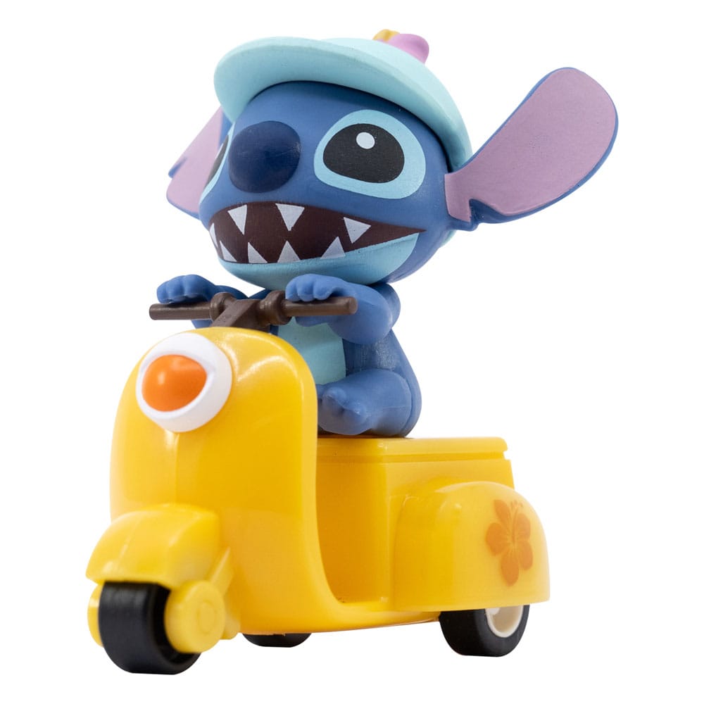 Lilo & Stitch Zoom Hero veicoli a trascinamento con figure Stitch, assortimento 12 pezzi