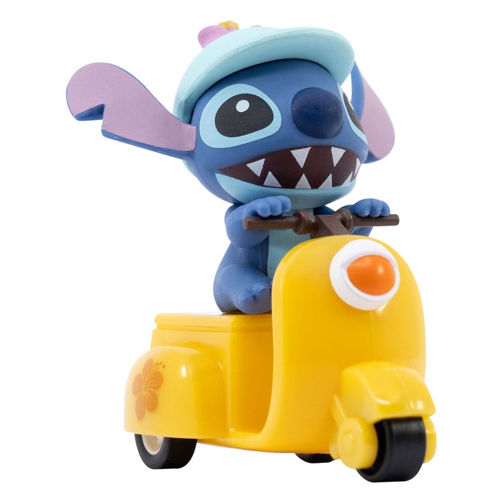 Lilo & Stitch Zoom Hero veicoli a trascinamento con figure Stitch, assortimento 12 pezzi