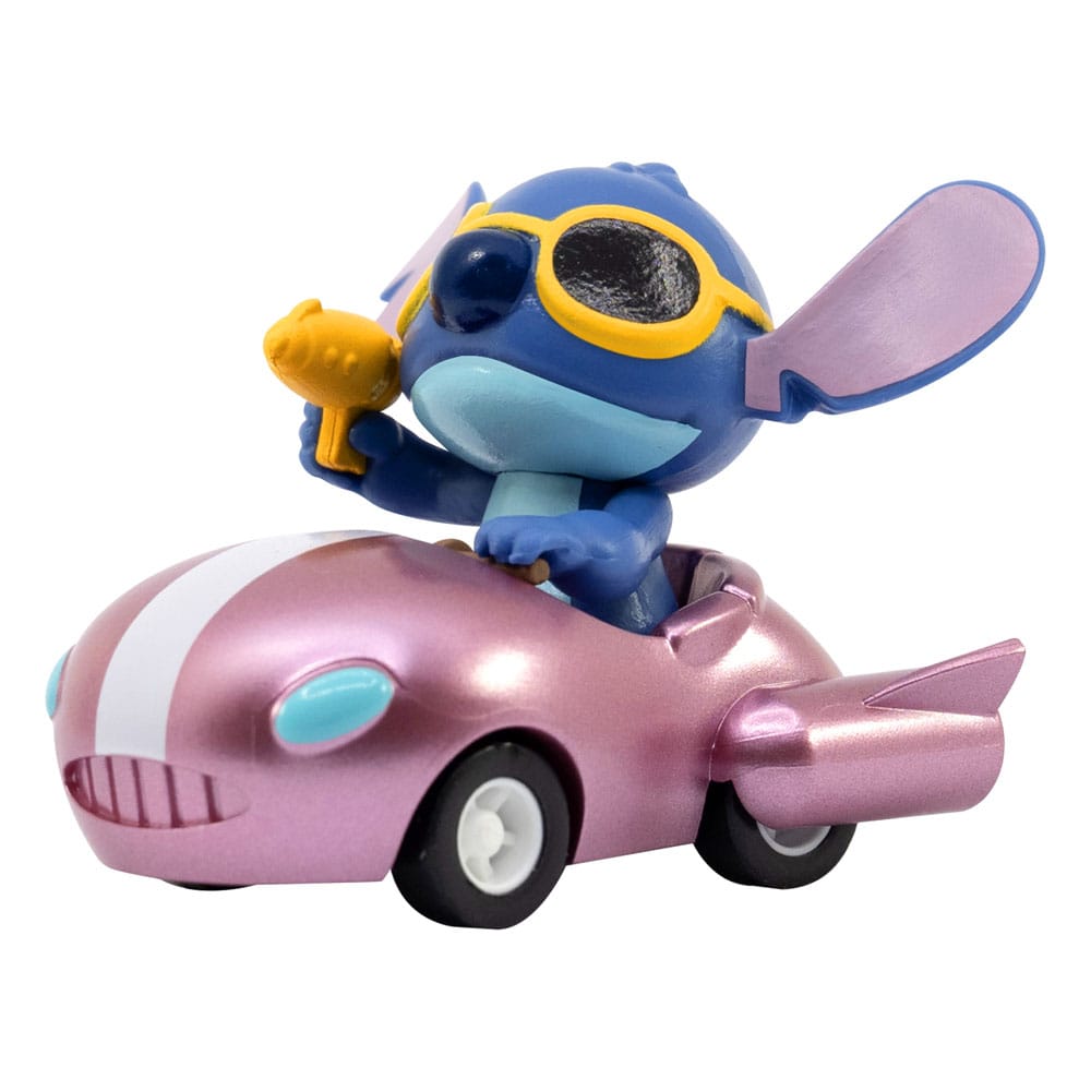 Lilo & Stitch Zoom Hero veicoli a trascinamento con figure Stitch, assortimento 12 pezzi