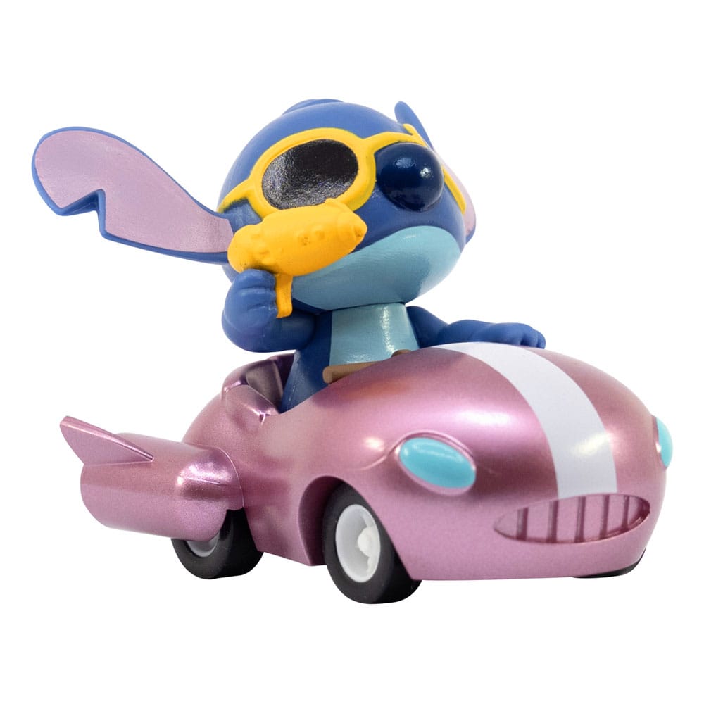 Lilo & Stitch Zoom Hero veicoli a trascinamento con figure Stitch, assortimento 12 pezzi